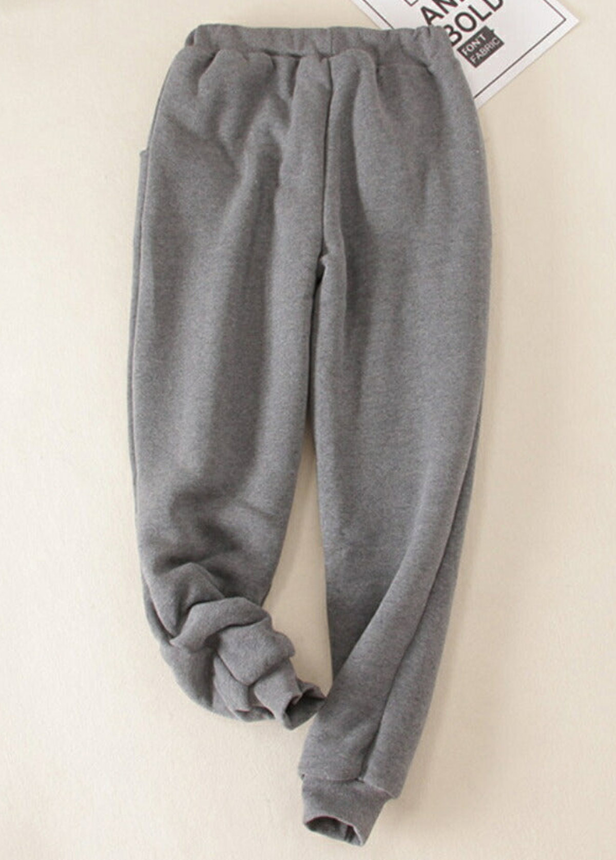 Plush Jogger High Waisted Drawastring Pants