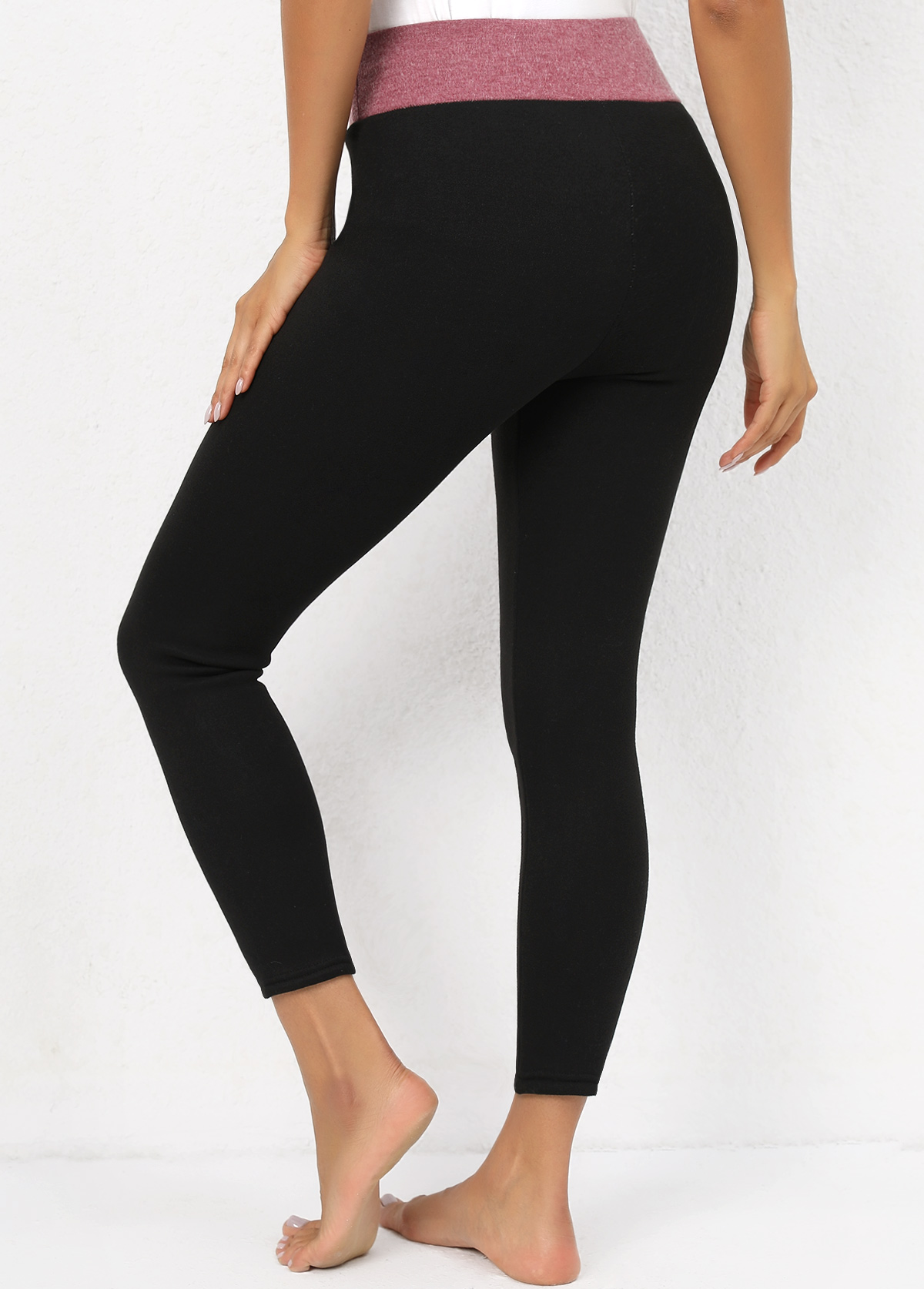 Elastic Waist High Waisted Leggings