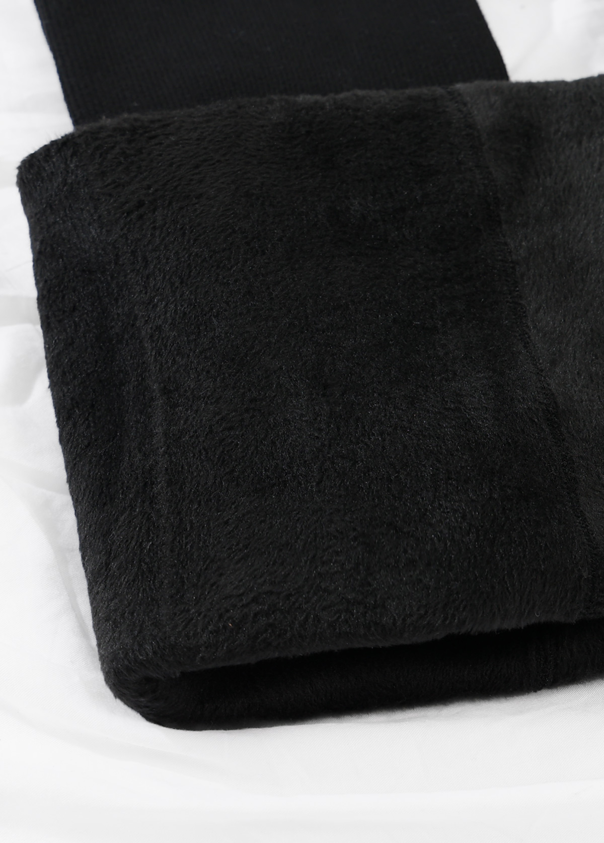 High Waisted Black Fleece Thickening Leggings